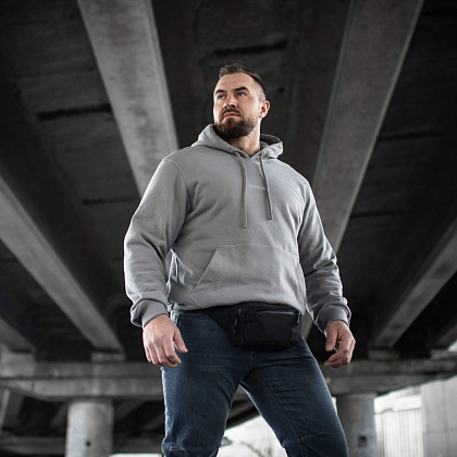 M-Tac кофта Hoodie Born by Revolution Oversize Hard Light Grey– Мілітарист - зображення 8