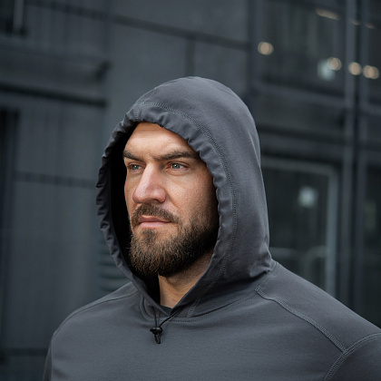 M-Tac кофта Hoodie Born by Revolution Dark Grey– Милитарист - фото 10