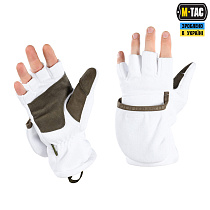M-Tac перчатки беспалые с клапаном Winter 270 White– Милитарист