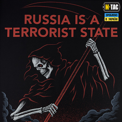 M-Tac банер russia is a terrorist state 900x1300 Black– Мілітарист - зображення 2