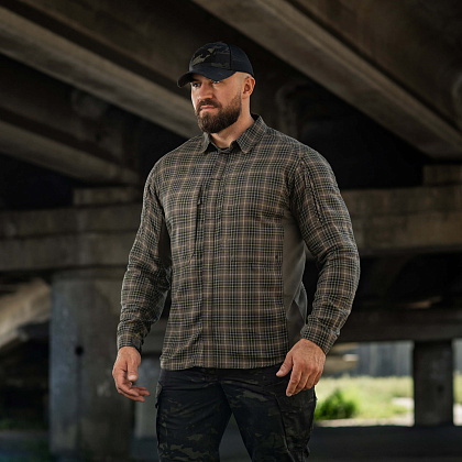 M-Tac сорочка Tactical Cotton Shirt Black/МС– Мілітарист - зображення 12