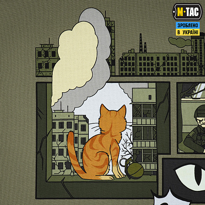 M-Tac футболка Orange Cat Cotton Hard Light Olive– Мілітарист - зображення 13