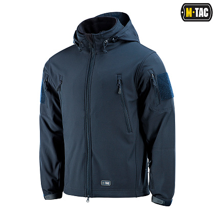 M-Tac куртка Soft Shell з підстібкою Dark Navy Blue– Мілітарист - зображення 1