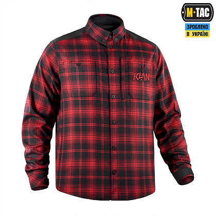 M-Tac сорочка Redneck Shirt KLAN Embroidery Red/Black– Мілітарист - зображення 3