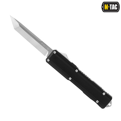 M-Tac ніж складний автоматичний Type 27 Black/Steel– Мілітарист - зображення 2
