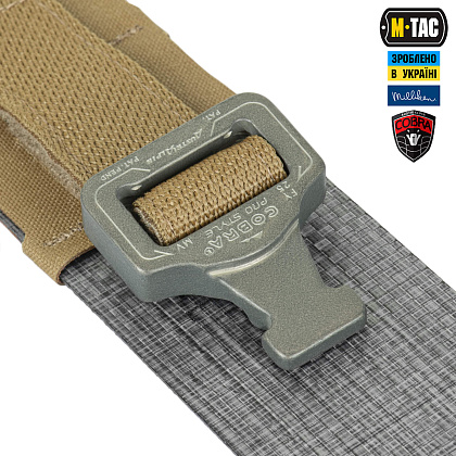 SALE M-Tac ремінь Tiger Belt Cobra Buckle Coyote– Мілітарист - зображення 4
