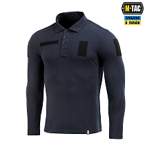 M-Tac поло тактичне довгий рукав 65/35 Dark Navy Blue– Мілітарист