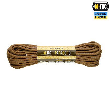 M-Tac паракорд PowerCord1000 Coyote 15м– Милитарист - фото 1