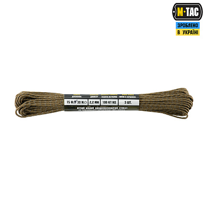 M-Tac паракорд Minicord Mil-Spec 15m Coyote Reflective– Мілітарист - зображення 2