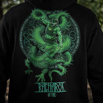 M-Tac кофта Hoodie Ragnarok Night Vision Cotton Hard Black– Мілітарист - зображення 18