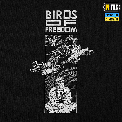 M-Tac футболка Birs of freedom Cotton Hard Black– Мілітарист - зображення 5
