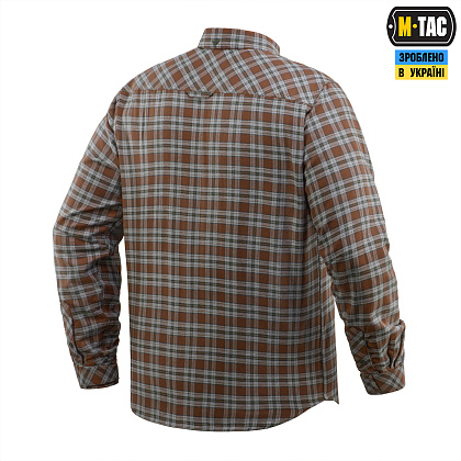 M-Tac сорочка Lumberjack Cotton Shirt Brown/Grey– Мілітарист - зображення 4