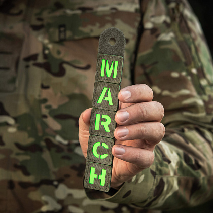 M-Tac нашивка MARCH Ranger Green/Green/GID– Мілітарист - зображення 6