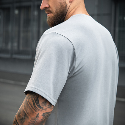 M-Tac футболка Cotton Hard Oversize Light Grey– Милитарист - фото 12