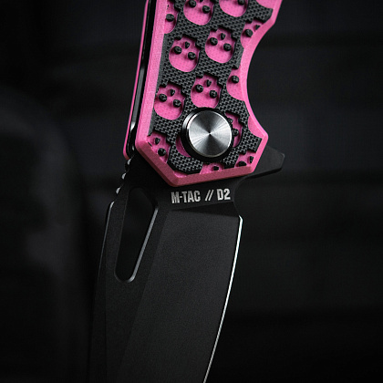 M-Tac ніж складний Type 12 Skull Black/Pink– Мілітарист - зображення 12