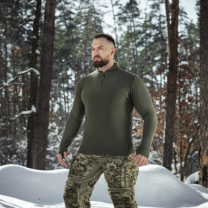 M-Tac термосорочка фліс Delta Level 2 Hex Army Olive– Мілітарист - зображення 8