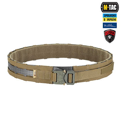 SALE M-Tac ремінь Tiger Belt Cobra Buckle Coyote– Мілітарист - зображення 1