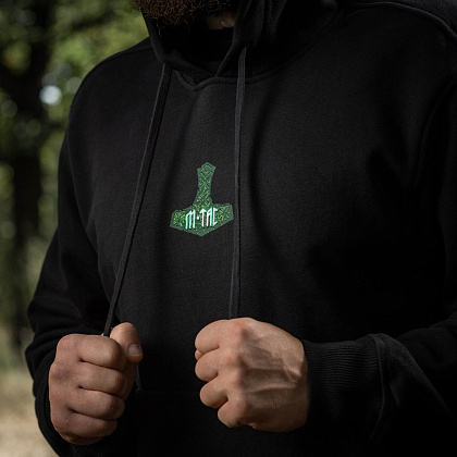 M-Tac кофта Hoodie Ragnarok Night Vision Cotton Hard Black– Мілітарист - зображення 22
