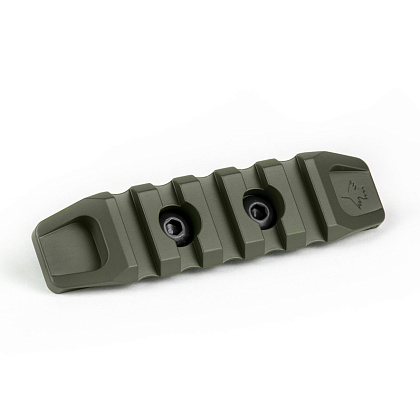 Крук Рейка Пікатінні на 5 слотів із кріпленням стандарту  M-Lok OD Green (9021)– Милитарист - фото 1