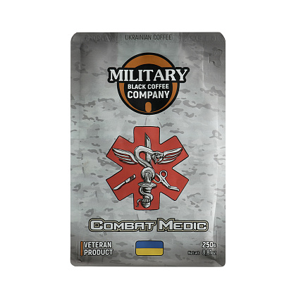 Military Black Coffee Company мелена Combat Medic-Бразилія сантос Арабіка– Мілітарист - зображення 2