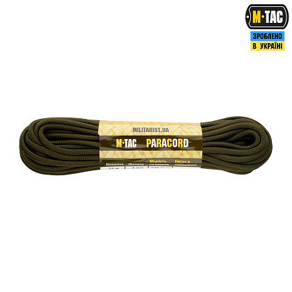 M-Tac паракорд PowerCord1000 OD Green 15м– Милитарист - фото 1