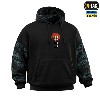 M-Tac кофта Hoodie Two samurai Oversize Cotton Hard Black– Милитарист - фото 4