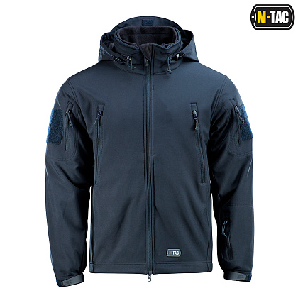 M-Tac куртка Soft Shell з підстібкою Dark Navy Blue– Мілітарист - зображення 2