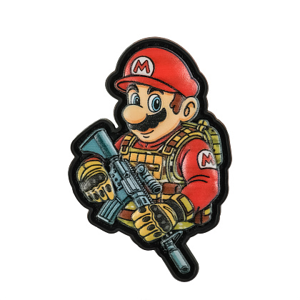 Нашивка Маріо PVC– Мілітарист