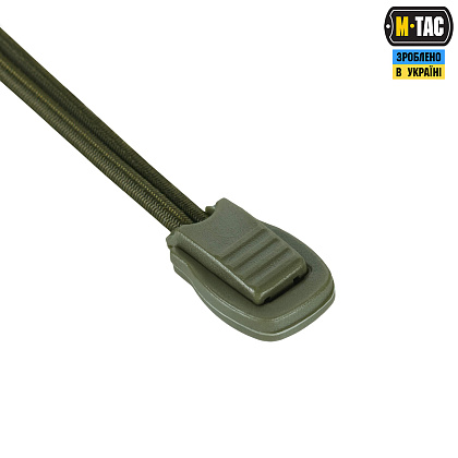 M-Tac шнурки Elastic Shoelaces OD Green 120 см– Мілітарист - зображення 4