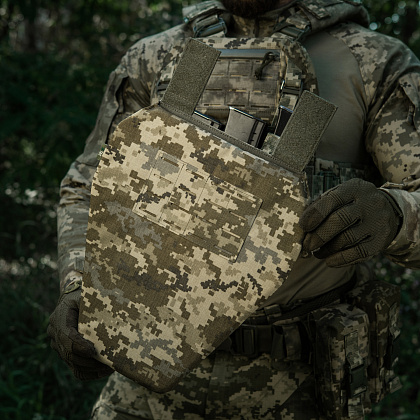 M-Tac фартук противоосколочный с баллистическим пакетом 2 класс (BRONYX) Laser Cut XL MM14– Милитарист - фото 21