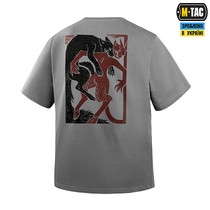 M-Tac футболка Yarchuk Cotton Hard Oversize Light Grey– Мілітарист - зображення 5