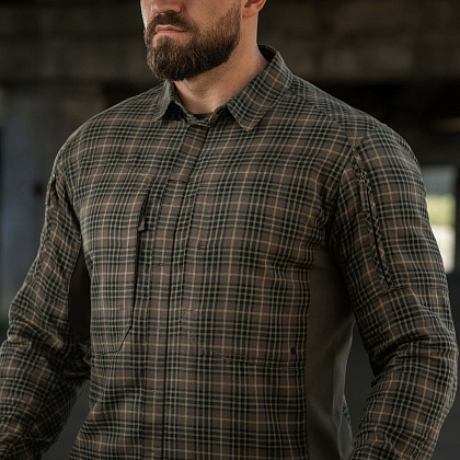 M-Tac сорочка Tactical Cotton Shirt Black/МС– Мілітарист - зображення 14