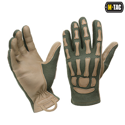 M-Tac рукавички Skeleton Nomex Olive/Coyote– Мілітарист - зображення 1