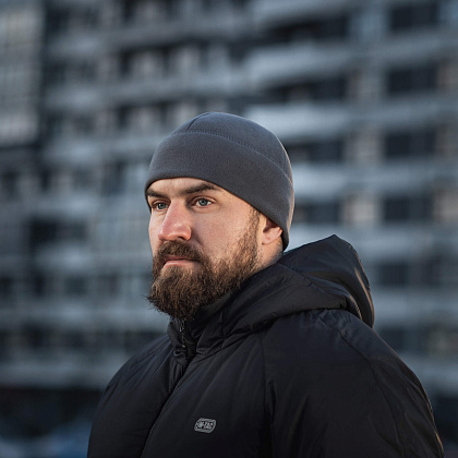 M-Tac шапка Watch Cap Elite флис (320г/м2) Dark Grey– Милитарист - фото 10