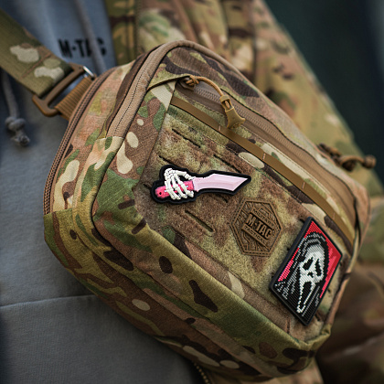 M-Tac нашивка Skeleton Knife PVC Pink– Милитарист - фото 3