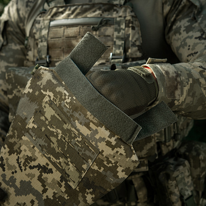 M-Tac фартук противоосколочный с баллистическим пакетом 2 класс (BRONYX) Laser Cut MM14– Милитарист - фото 16