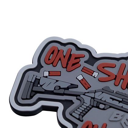 Brand Element нашивка One shot one drone (gray)– Милитарист - фото 3