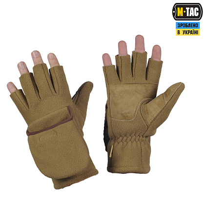 M-Tac рукавички безпалі з клапаном Windblock 295 Tan– Мілітарист - зображення 1
