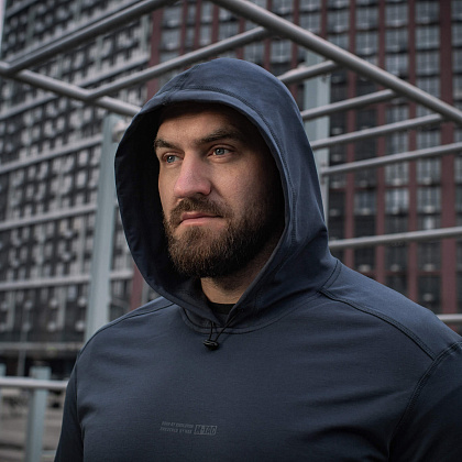 M-Tac кофта Hoodie Born by Revolution Indigo Blue– Мілітарист - зображення 11