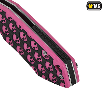 M-Tac ніж складний Type 12 Skull Black/Pink/Steel (Сорт 2)– Мілітарист - зображення 7