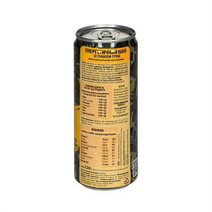 Military Black Coffee Company energy drink Груша без сахара– Милитарист - фото 3