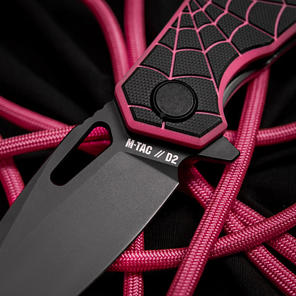M-Tac ніж складний Type 12 Spider Web Black/Pink– Мілітарист - зображення 13