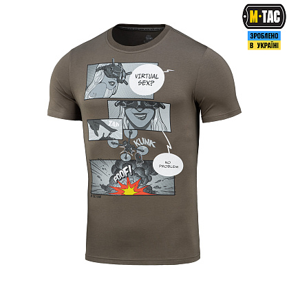 M-Tac футболка Comics Drone Girl Dark Olive– Мілітарист - зображення 1