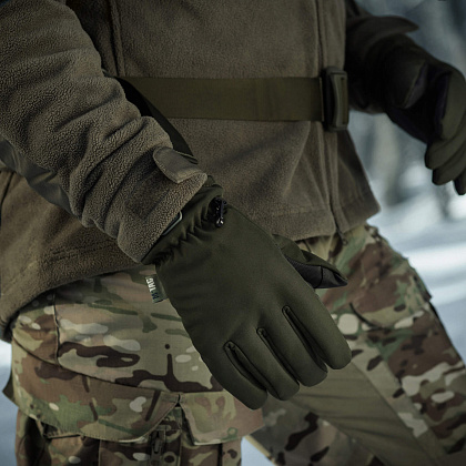 M-Tac перчатки Soft Shell Thinsulate Olive– Милитарист - фото 27