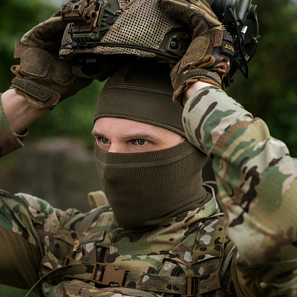 M-Tac шапка-підшоломник Gen.II мікрофліс ріп-стоп Dark Olive– Мілітарист - зображення 13
