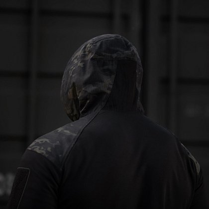 M-Tac кофта Hoodie Combat Black Edition Black Multicam– Милитарист - фото 23
