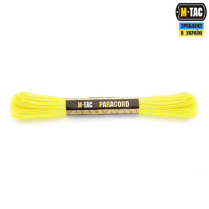 M-Tac паракорд Minicord Neon Yellow 15м– Мілітарист - зображення 1