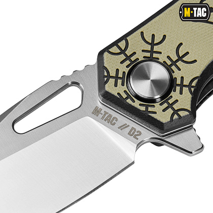 M-Tac ніж складний Type 12 Scandinavian Black/Sand– Мілітарист - зображення 7