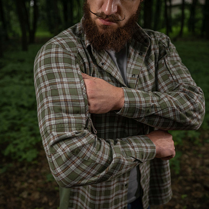 M-Tac рубашка Tactical Cotton Shirt Olive/Grey– Милитарист - фото 13