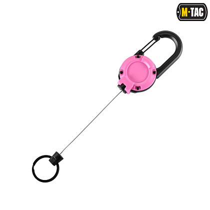 M-Tac карабин с тросиком для ключей Pink– Милитарист - фото 3